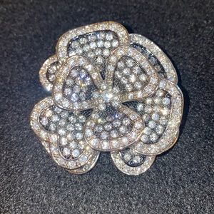 Nolan Miller Ultra Chic Pave Flower Pin
